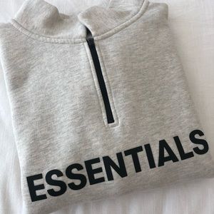 Fear of God Essentials Half Zip Pullover Sweater